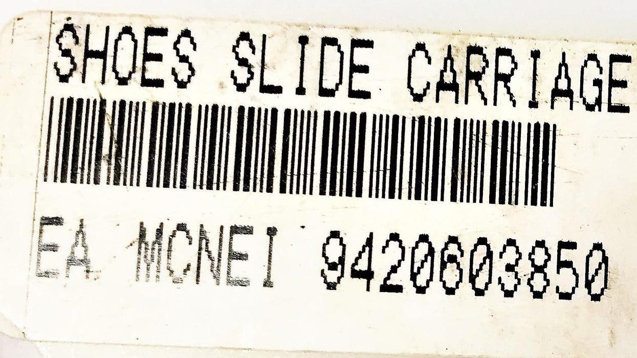 McNeilus White Shoe Slide Carriage 9420603850 [Lot of 2] NOS