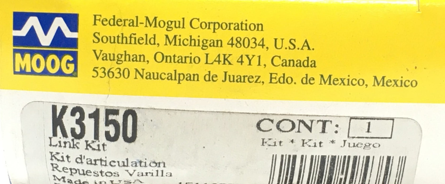 Moog Suspension Sway Bar Link Kit K3150 NOS