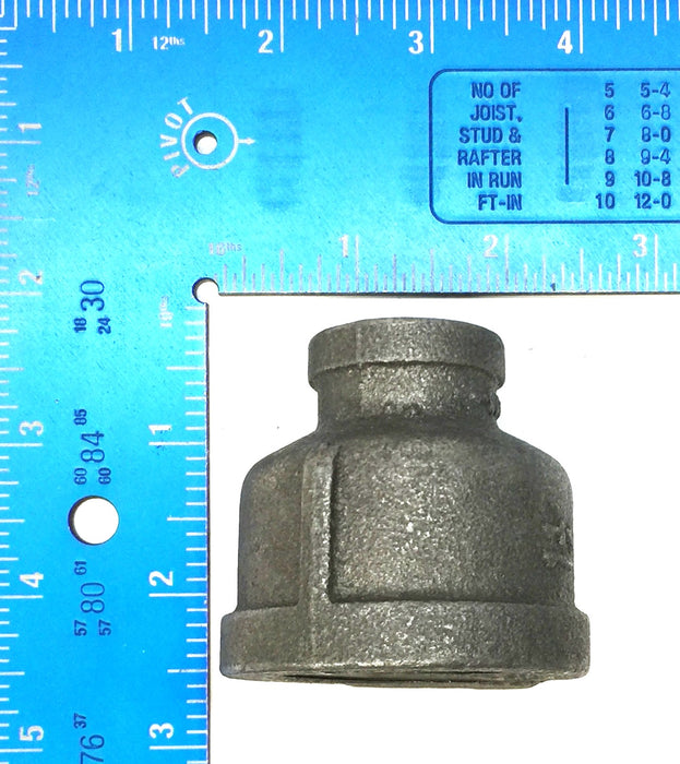 LDR 1-1/4" X 1/2" Black Reducing Coupling Pack (5pcs) 310 RC-11412 NOS