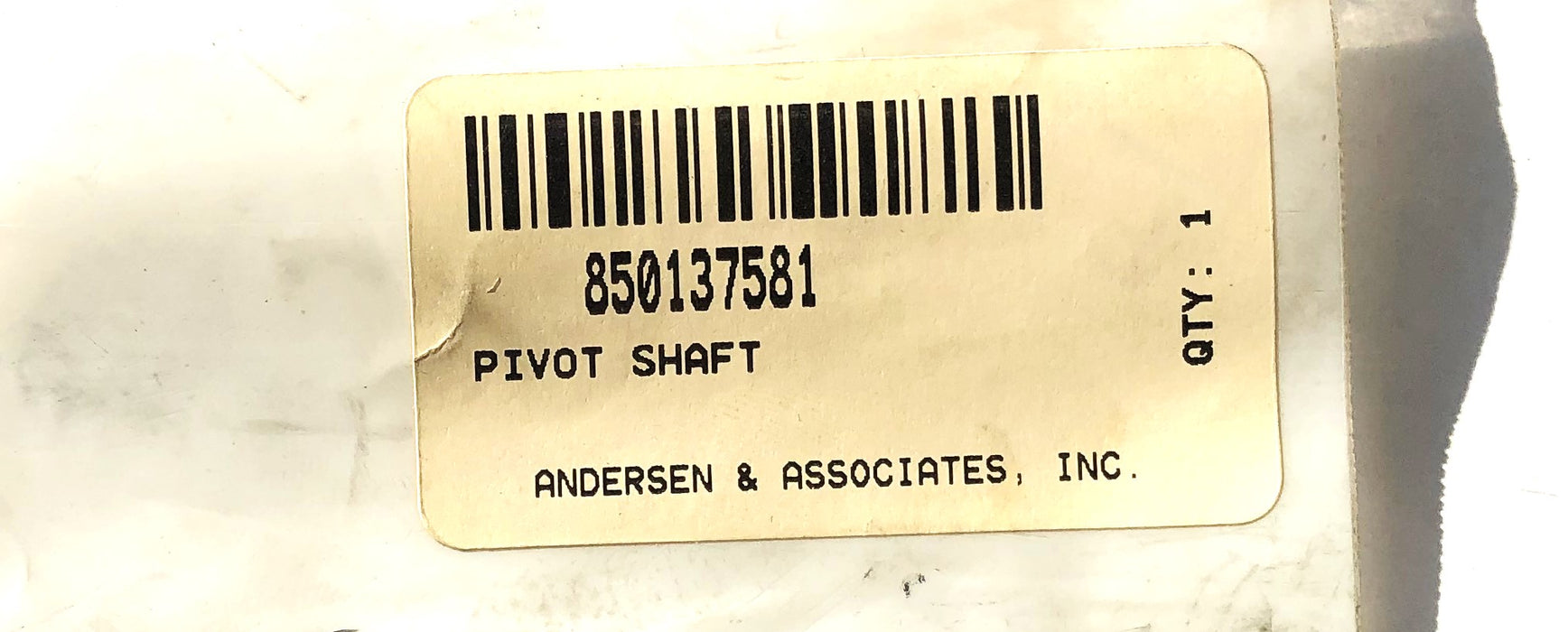 Anderson & Associates Pivot Shaft For Raymond 850-137-581 NOS