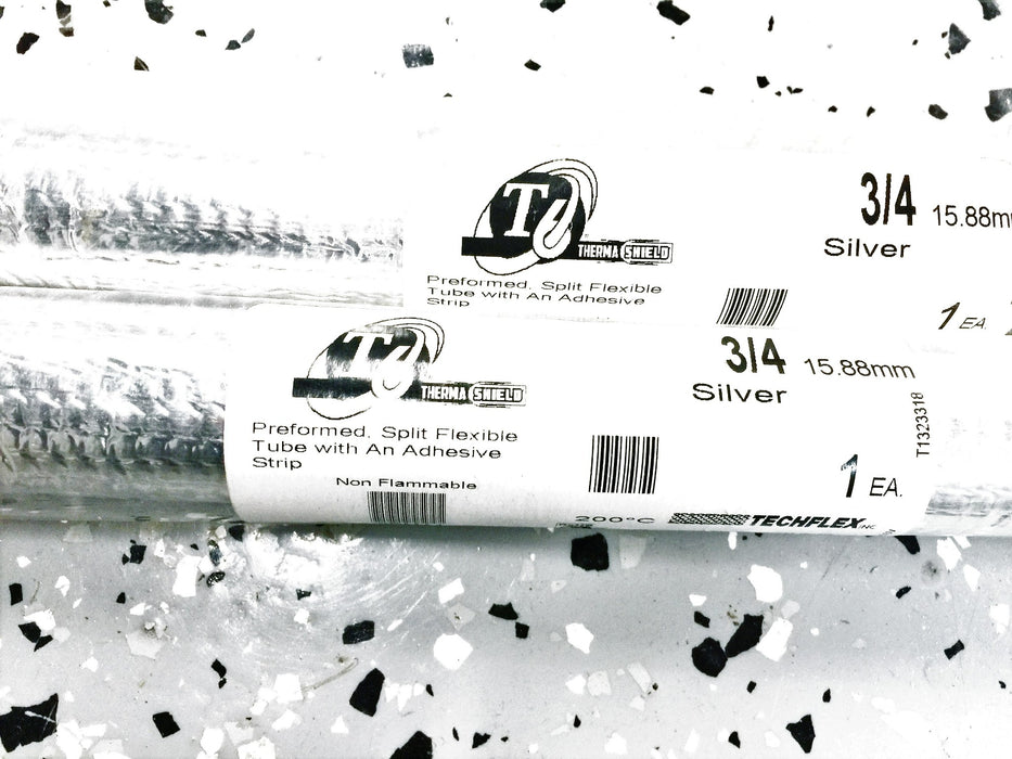 Techflex Preformed Split Tube 3/4" 15.88mm w/Adhesive Strip 2RMA1 [Lot of 2] NOS