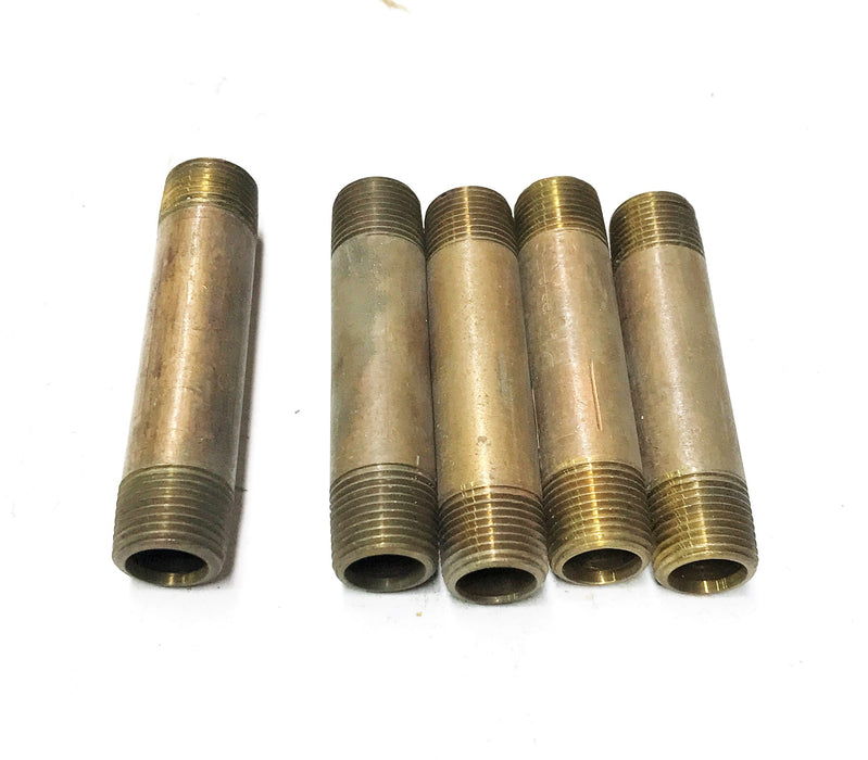 Unbranded 3/8" x 3" Brass Nipple [Lot of 5] NOS