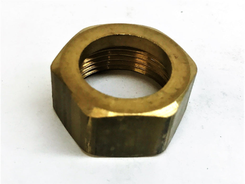 Unbranded 1" (7/8") Brass Hex Compression Tube Nut [Lot of 6] NOS
