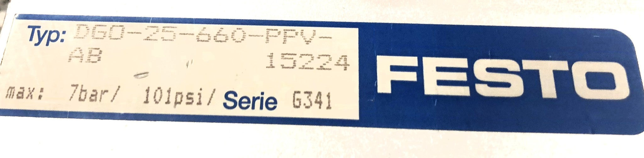 Festo Linear Drive Air Cylinder DGO-25-660-PPV-AB NOS