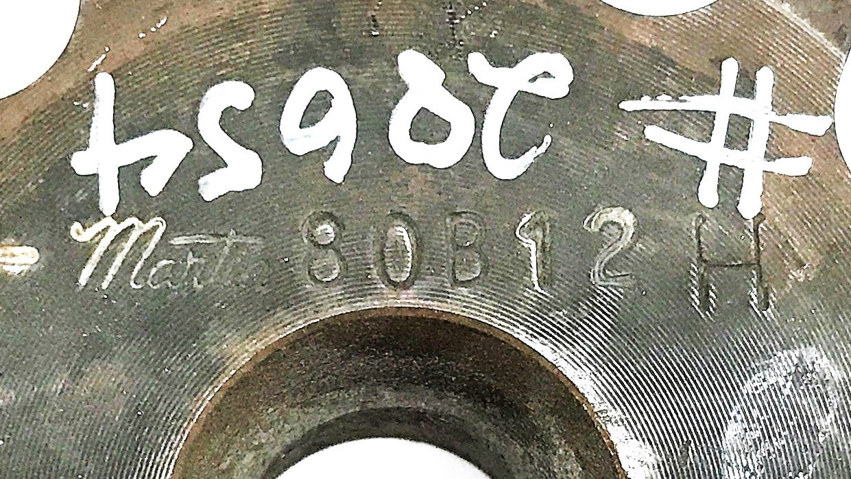 Martin Single Roller Sprocket, 12-Teeth with Collar 80B12H USED