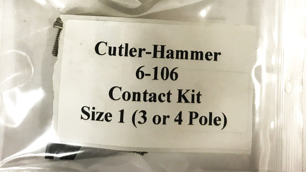Cutlet-Hammer Contact Kit Size 1 (3 or 4 Pole) 6-106 [Lot of 2] NOS