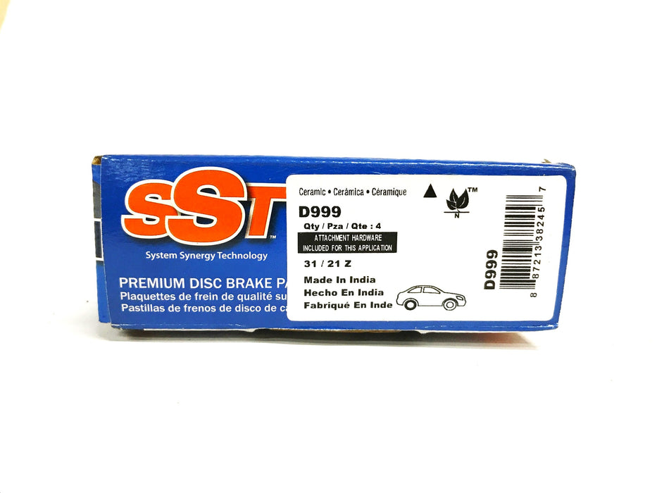 SST Raybestos Semi-Metallic Brake Pad Set D999 NOS