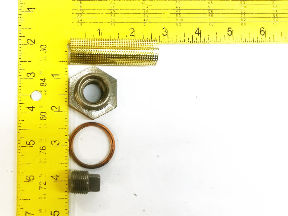 Unbranded 1/2" Strainer Valve Basket Assembly 120116 NOS