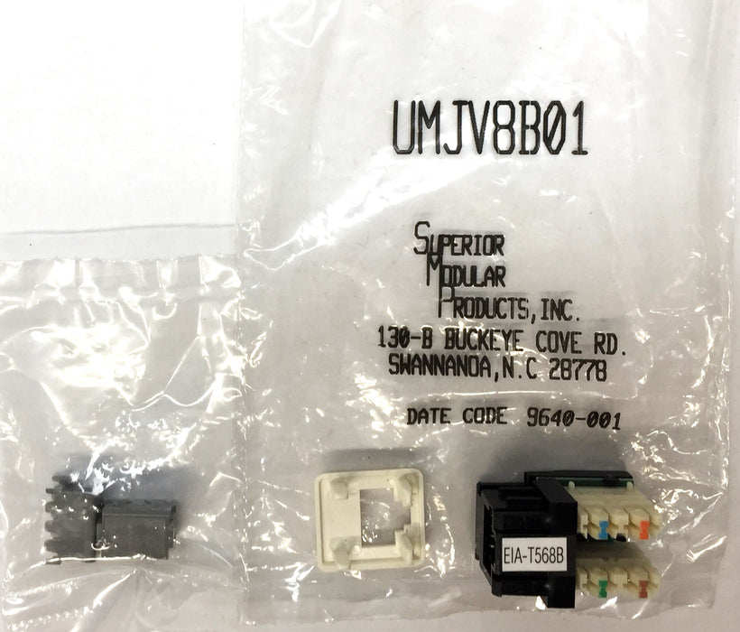 Superior Modular Products Universal Modular Jack UMJV8B01 [Lot of 3] NOS