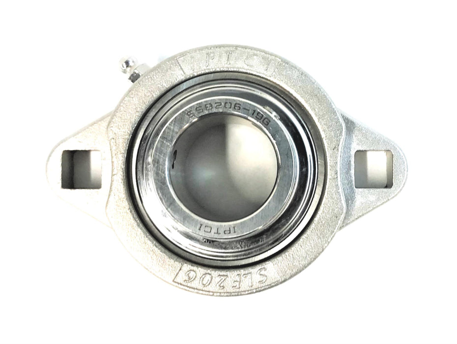 IPTCI BEARING 2 BOLT FLANGE UNIT STAINLESS STEEL SSBSLF206-19G NOS