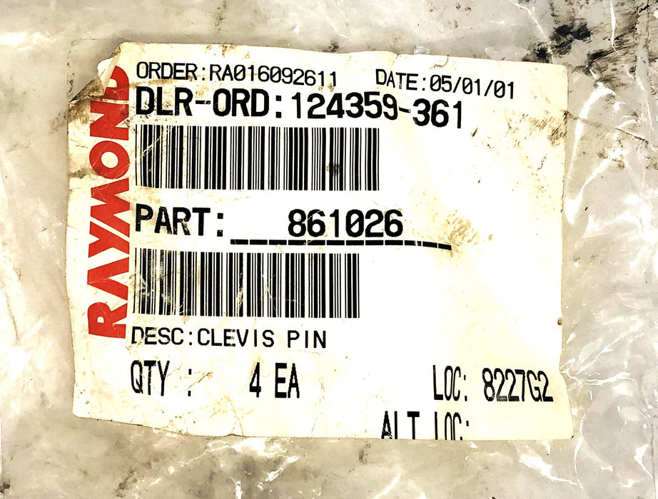 Raymond Clevis Pin 861-026 [Lot of 3] NOS