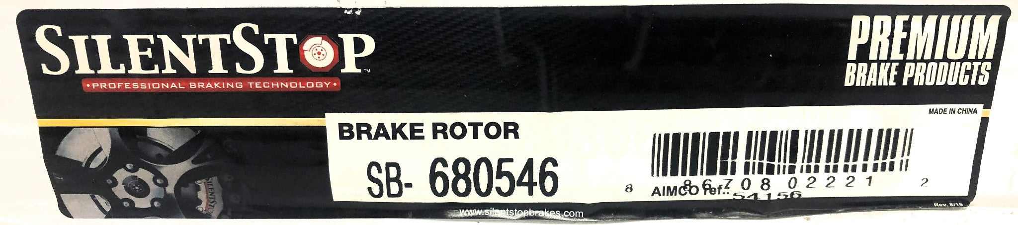 Silent Stop Rear Brake Disc Rotor SB-680546 NOS