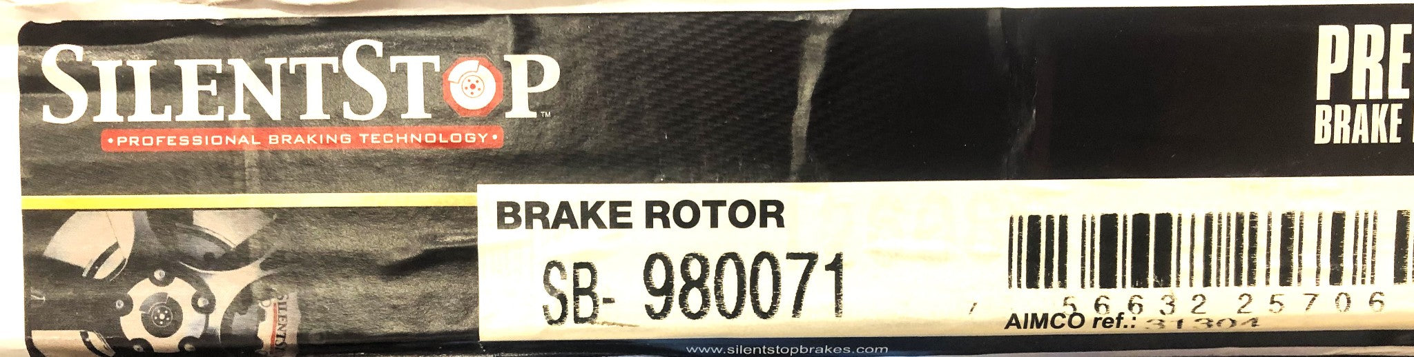 Silent Stop DuraGo Rear Brake Disc Rotor SB-980071 (BR31304) NOS