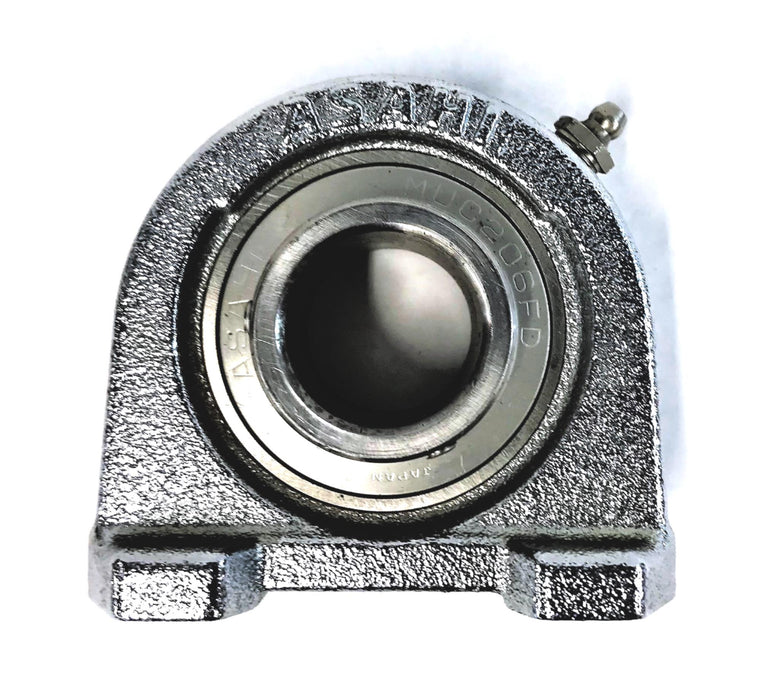 ASAHI TAPPED BASE PILLOW BLOCK(PA206) WITH BEARING(MUC206FD) MUCPA206FD NOS