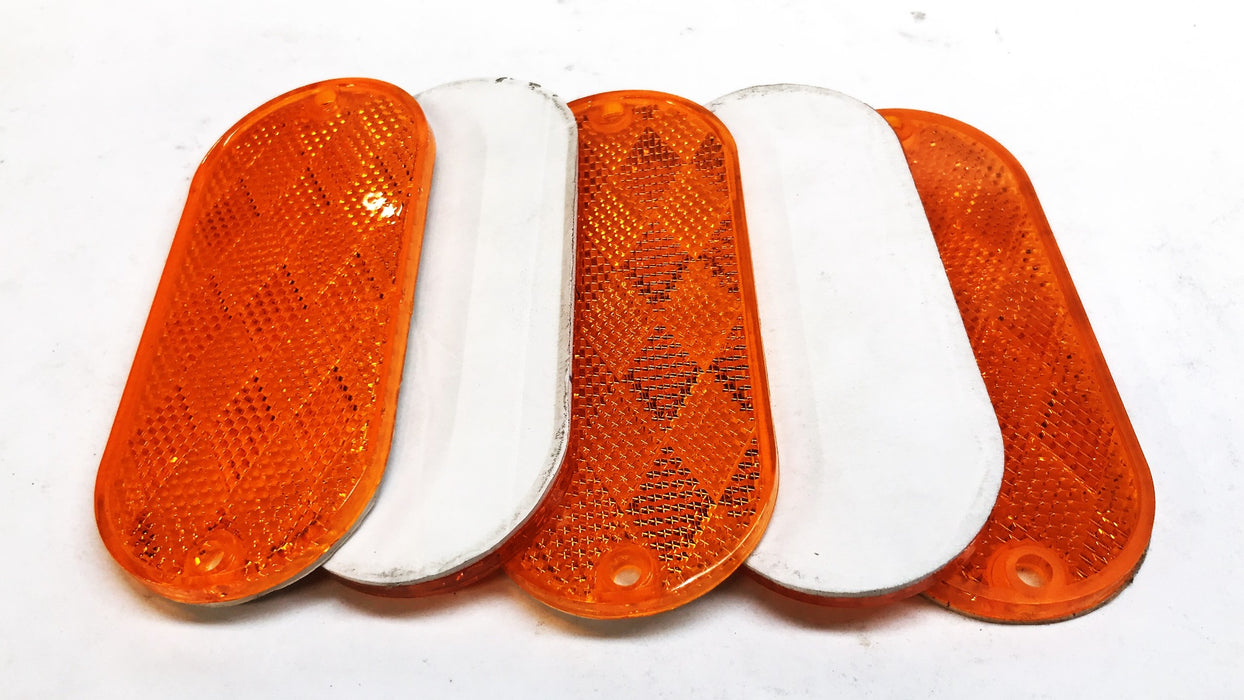 Trucklite Stick On Yellow Reflector 54-ATD [Lot of 5] NOS