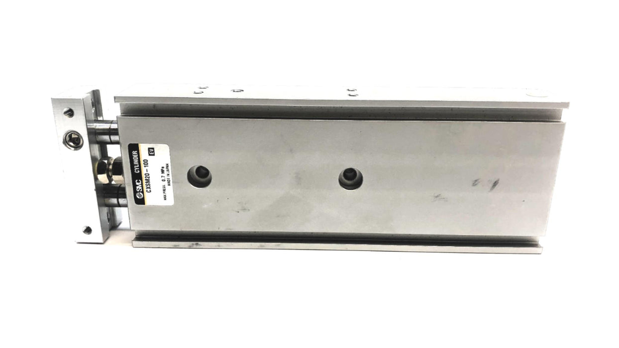 SMC Guided Pneumatic Cylinder W/ Some Dents CXSM20-100 NOS
