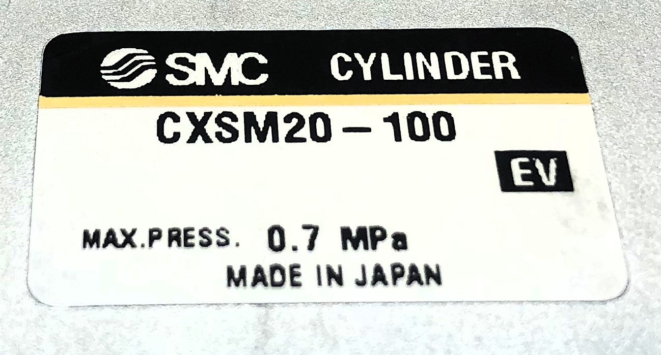SMC Guided Pneumatic Cylinder W/ Some Dents CXSM20-100 NOS