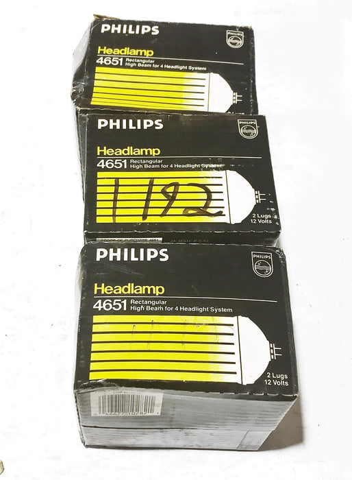 Phillips Halogen Headlight 4651 [Lot of 3] NOS