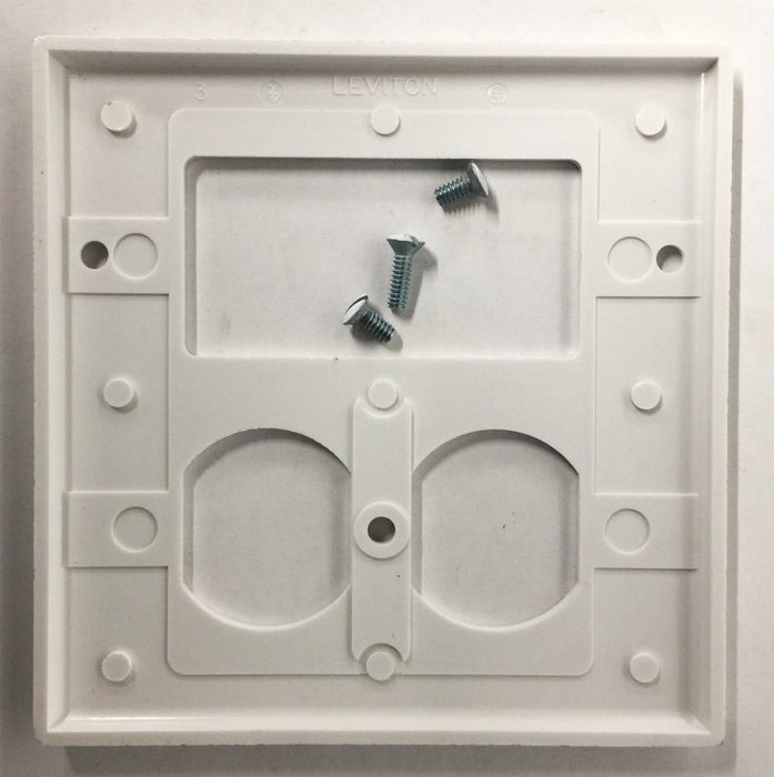 Leviton Smooth White 2-Gang/1-Switch Wall Plate 80455-W [Lot of 25] NOS