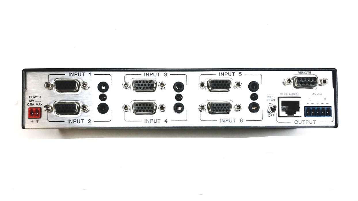 Extron 6-Port Switcher Box SW6-MTP-T-15HD-A USED
