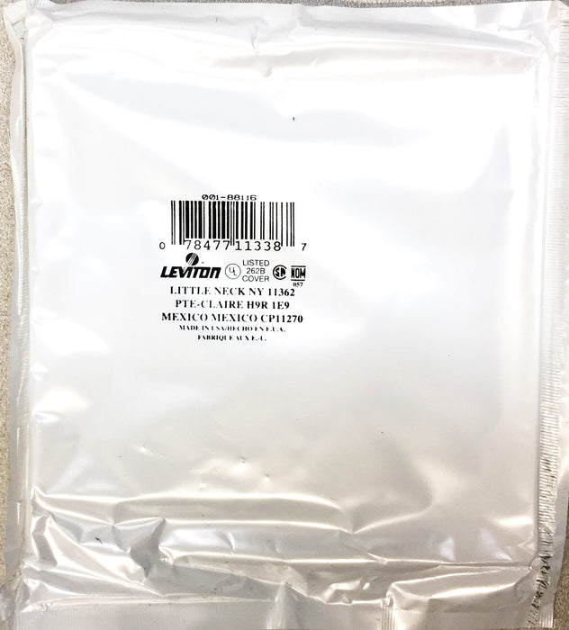 Leviton Smooth White 4-Gang Wall Plate 88116 [Lot of 25]NOS