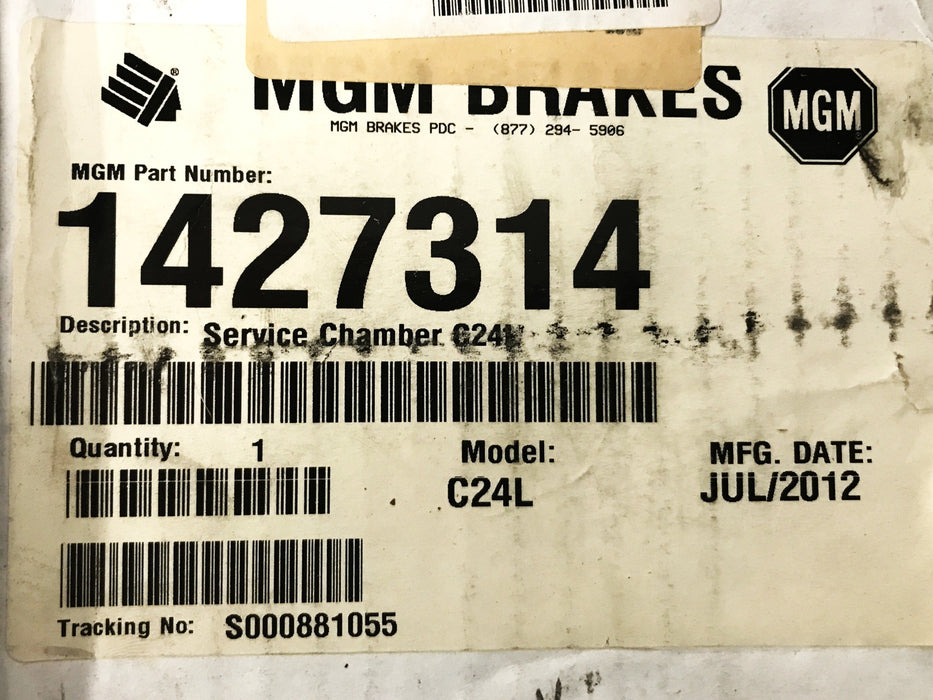 MGM Left Brake Chamber Assembly 1427314 NOS