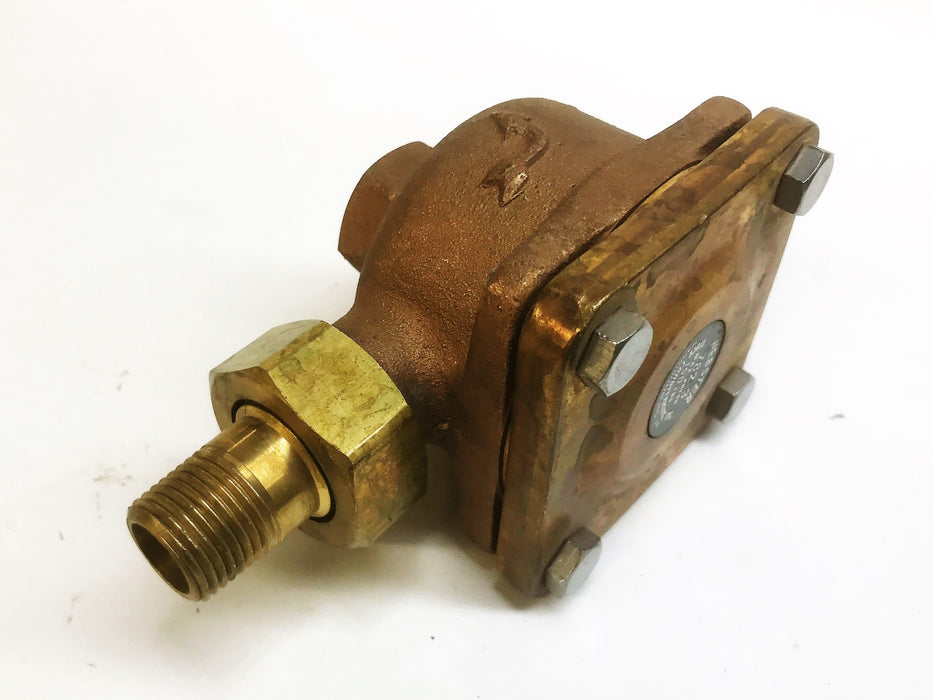 Webster 9/16" Brass Processed Steam Control Valve 782-3 NOS