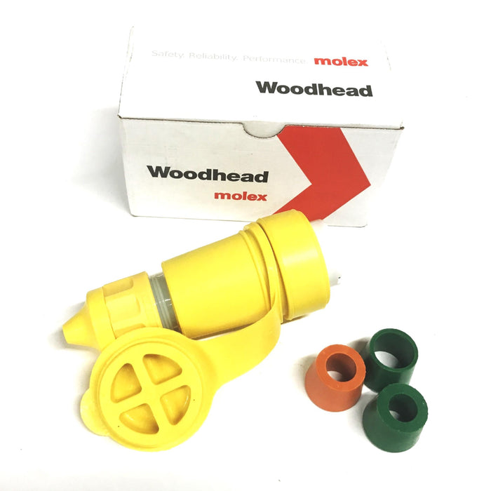 Woodhead Yellow Watertight Connector 1301470108 NOS