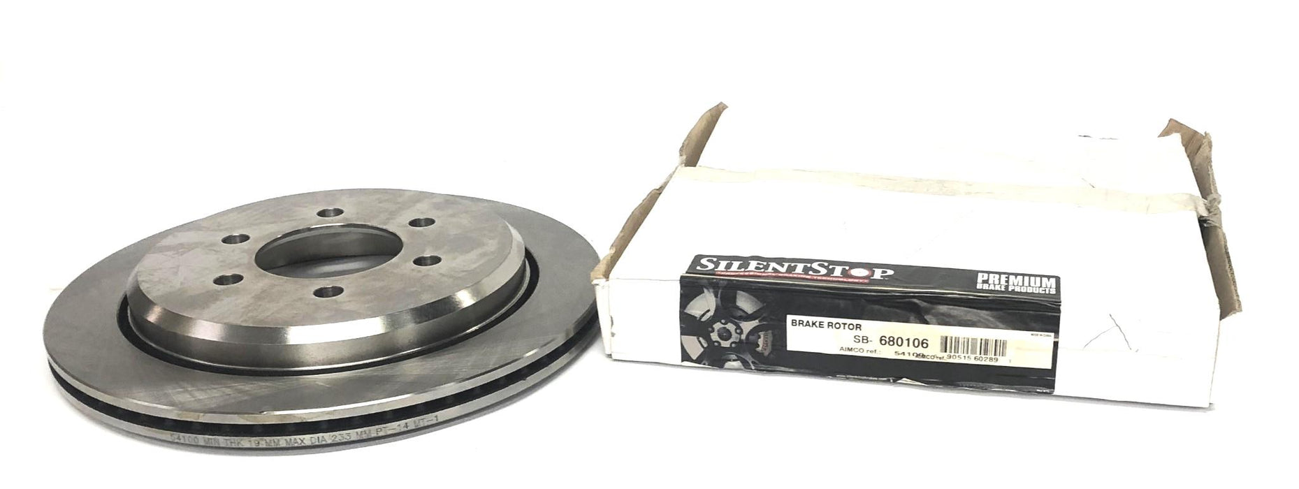 Silent Stop Rear Brake Disc Rotor SB-680106 NOS