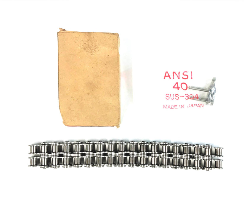 HKK CHAIN 18T STAINLESS STEEL DOUBLE COUPLING CHAIN (CC4018) NOS