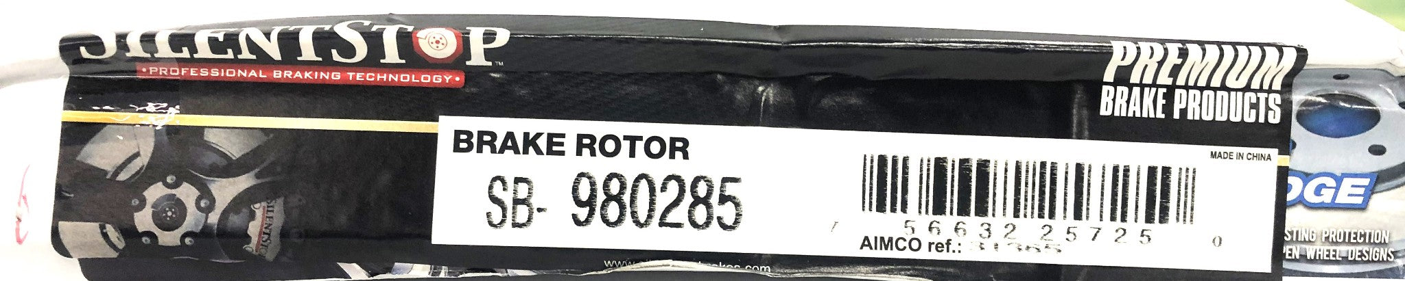 Silent Stop Rear Brake Disc Rotor SB-980285 NOS