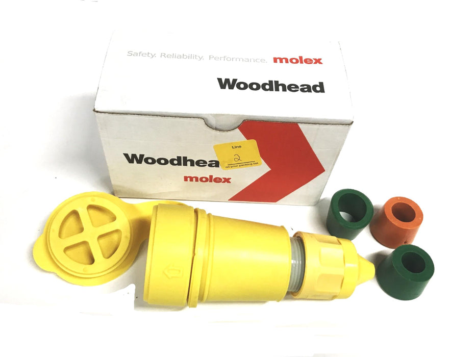 Woodhead Yellow Watertight Connector 1301470102 NOS