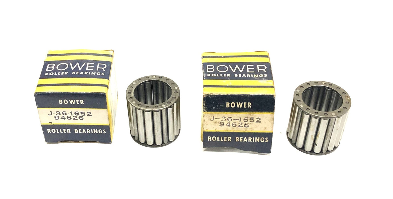 Bower Cylindrical Roller Bearing Roller Assembly J-36-1652 (94626) [Lot of 2]NOS