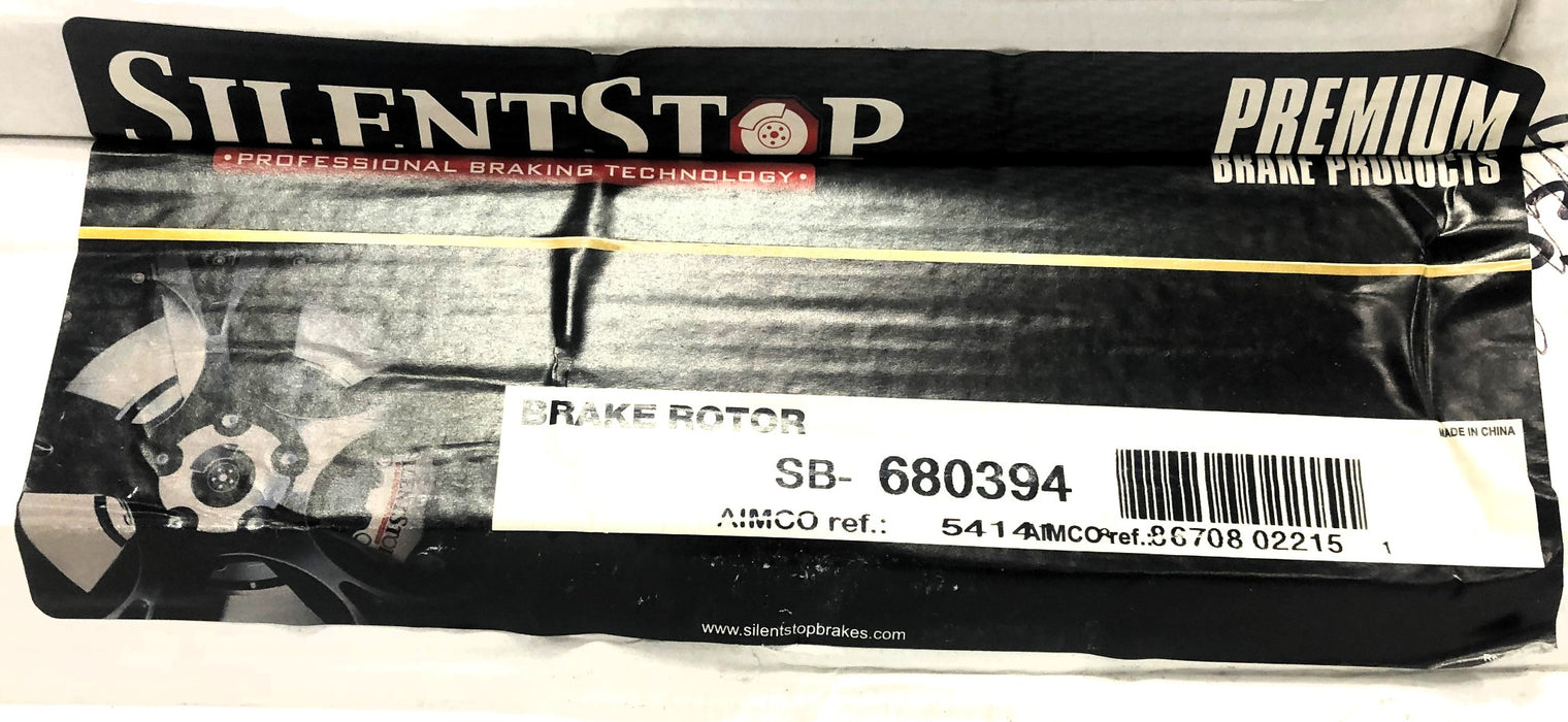 Silent Stop DuraGo Rear Brake Disc Rotor SB-680394 (BR54141) NOS