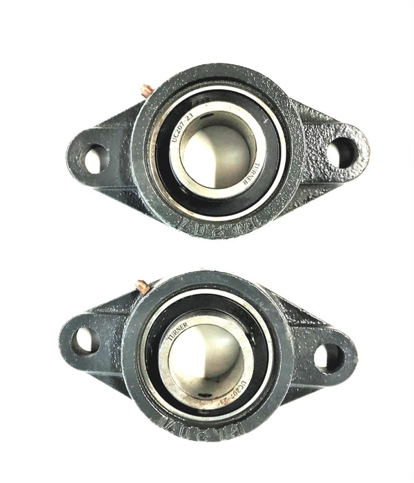 TURNER BEARING UNIT WITH 2 BOLT FLANGE [LOT OF 2] (UCFL207-23) NOS