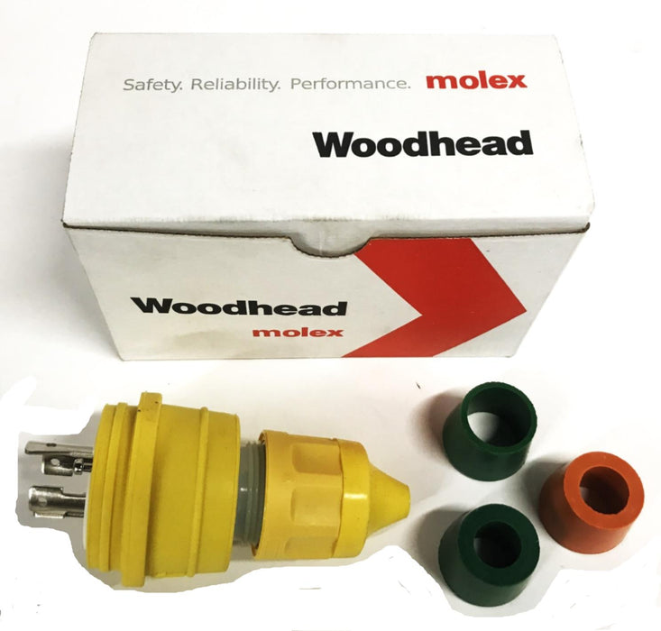 Woodhead Yellow Watertight Connector 1301470077 NOS