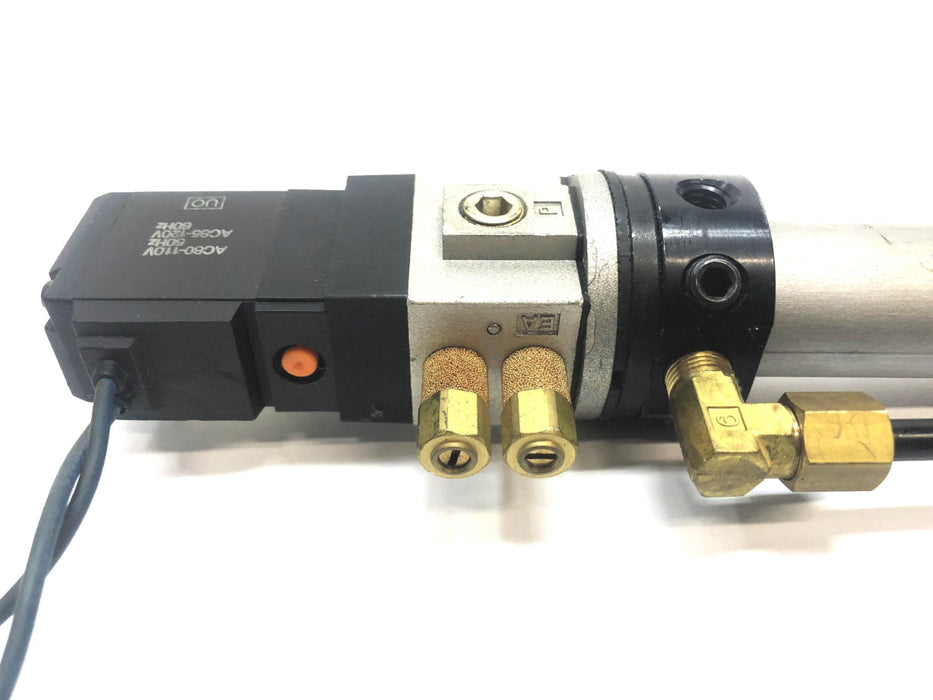 SMC Pneumatic Cylinder W/ Valve CV1BN20-100-1 NOS