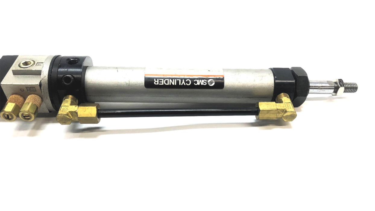SMC Pneumatic Cylinder W/ Valve CV1BN20-100-1 NOS