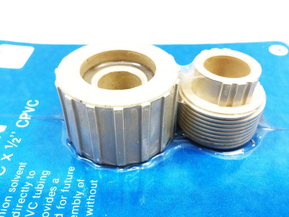 Genova 1/2 Inch CPVC Union Solvent 530211 [Lot of 2] NOS