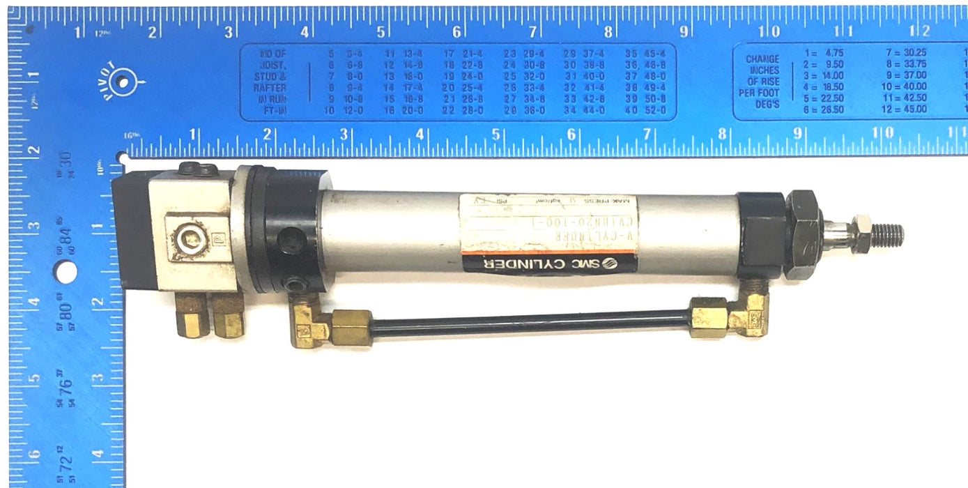 SMC Pneumatic Cylinder CV1BN20-100-1 USED