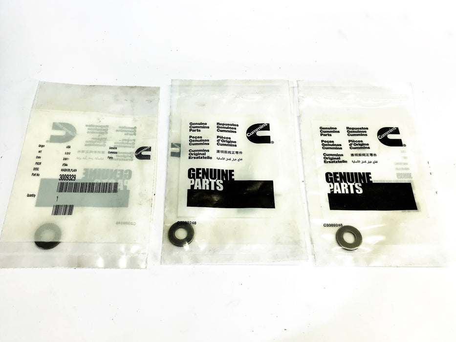 Cummins Plain Washer 3009329 [Lot of 3] NOS
