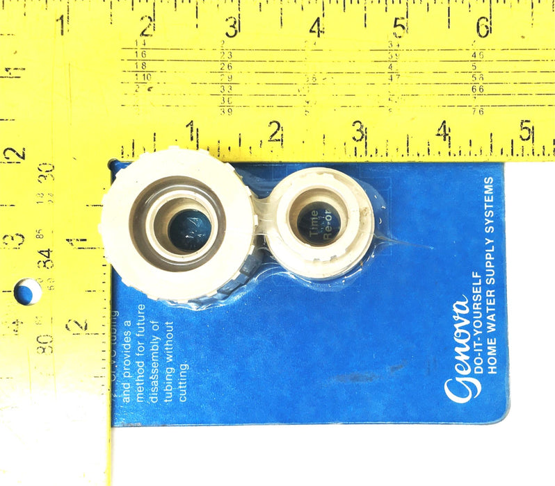 Genova 1/2 Inch CPVC Union Solvent 530211 [Lot of 2] NOS