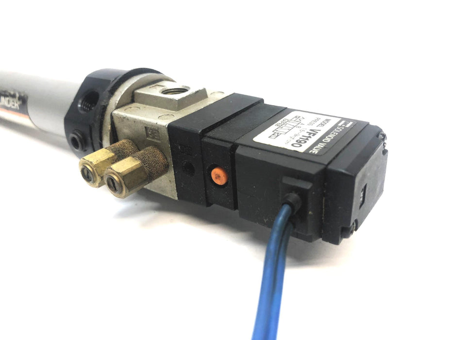 SMC Pneumatic Cylinder W/ Valve (NO RAIL) CV1BN20-100-1 USED