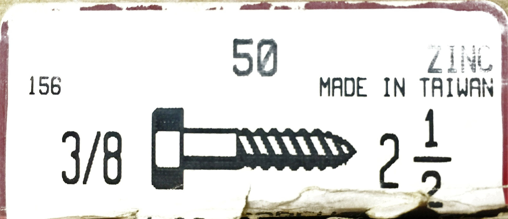 American Bolt and Screw 3/8X2-1/2" Lag Screw 5305-367 (50pcs.) NOS
