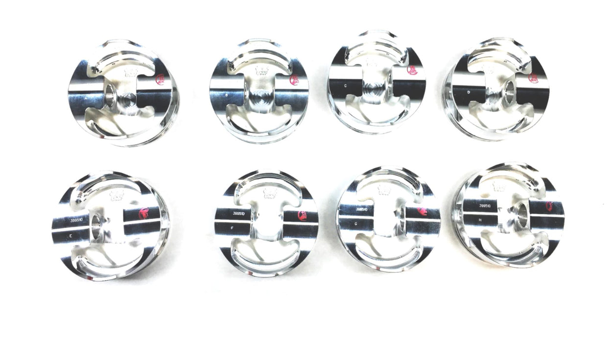 JE Pistons Set Of 8 509F 399510 Flat Top Pistons 209638 NOS