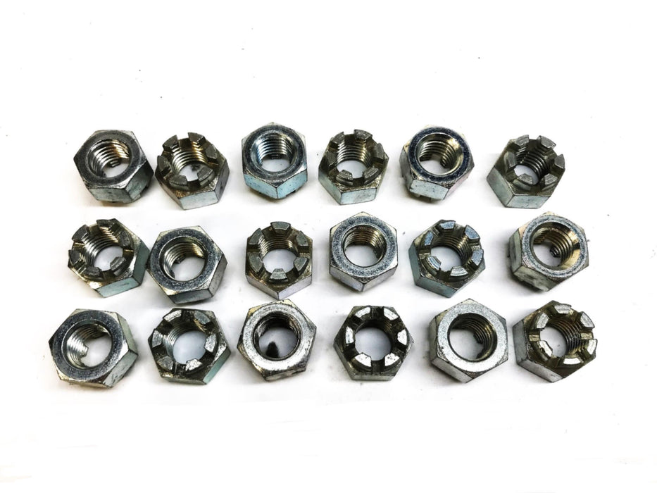 Unbranded Hex Castle Crown Nut [Lot of 18] NOS