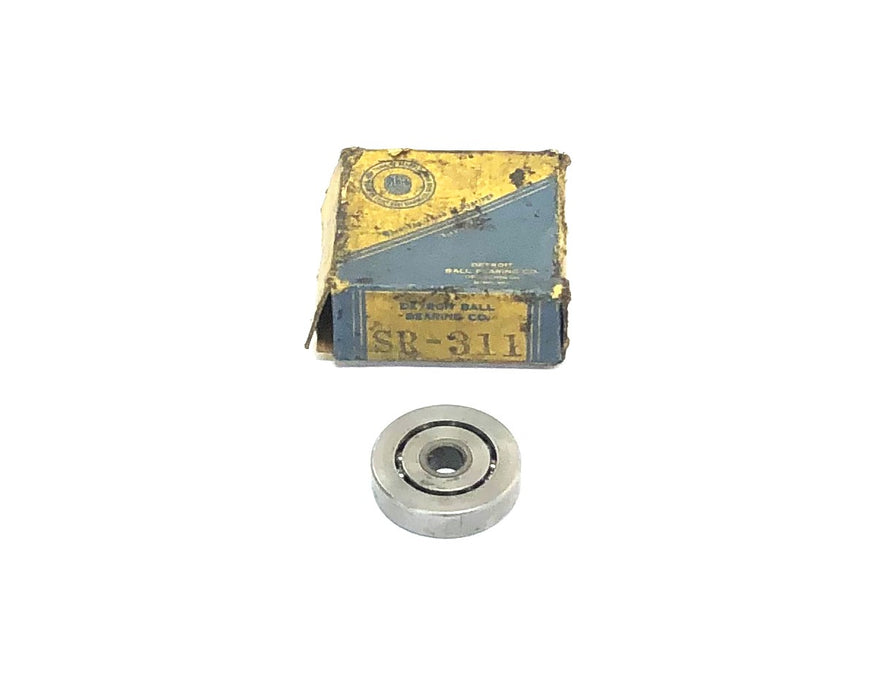 Detroit Ball Bearing Co. Single Row Radial/Deep Groove Ball Bearing SR-311 NOS