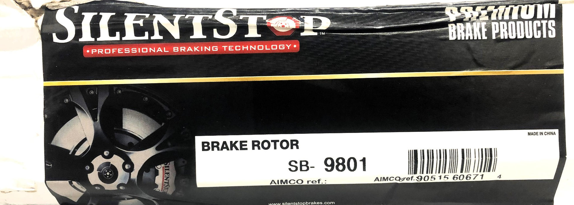 Silent Stop Rear Brake Disc Rotor SB-9801 NOS