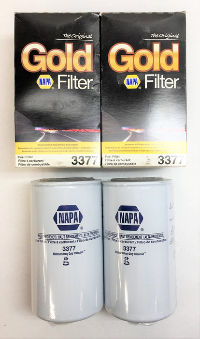 NAPA Gold Fuel Filter 3377 [Lot of 2] NOS