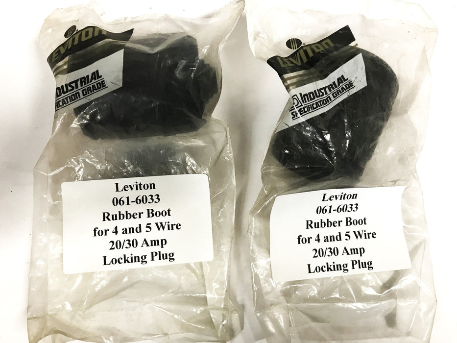 Leviton Rubber Boot for Locking Plug 061-6033 [Lot of 2] NOS
